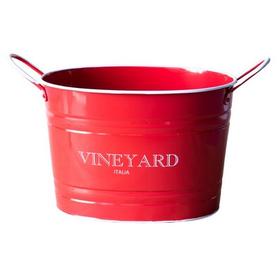 Sparkling wine tin small Red