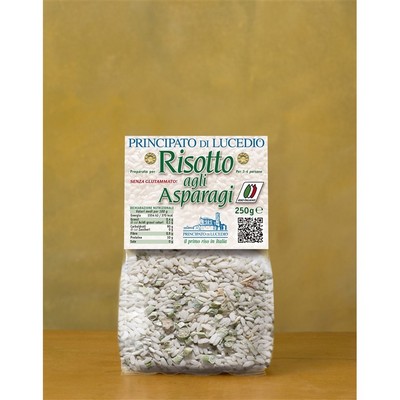 Principato di Lucedio RISOTTO with ASPARAGUS - 250 g - in Cellophane bag with protective atmosphere
