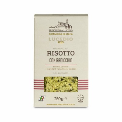 Principato di Lucedio Risotto with Radicchio and Saffron - 250 g - Packaged in a Protective Atmosphere