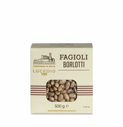 Feijão Borlotti - 500 g - Embalado em Atmosfera Protetora e Estojo de Papelão