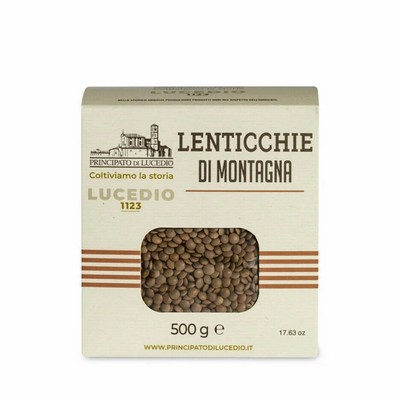 Principato di Lucedio Mountain Lentils - 500 g - Packaged in a Protective Atmosphere and Cardboard Box