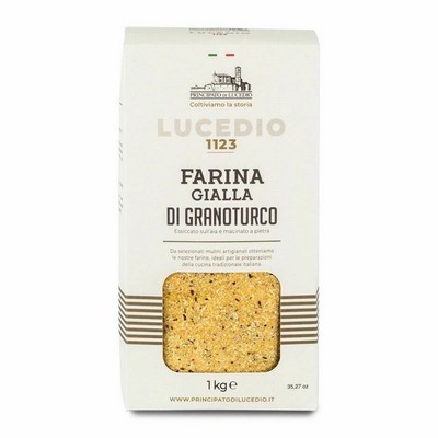 Principato di Lucedio Yellow Flour for Polenta - 1 Kg - Packaged in a Protective Atmosphere and Cardboard Box
