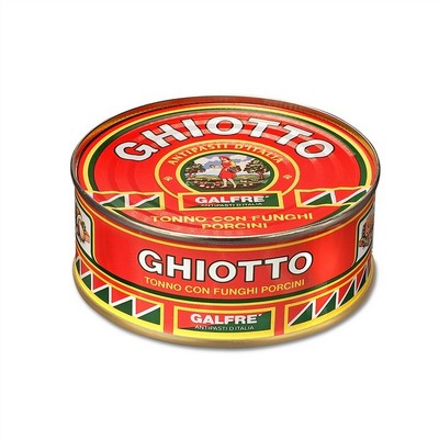 The specialty-Tuna with porcini mushrooms Ghiotto-Box 1/4 Ghiotto gr. 160 - Italian Artisan Product