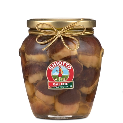 Galfrè Antipasti d'Italia Whole Porcini Mushrooms in Olive Oil - Jar 530 g