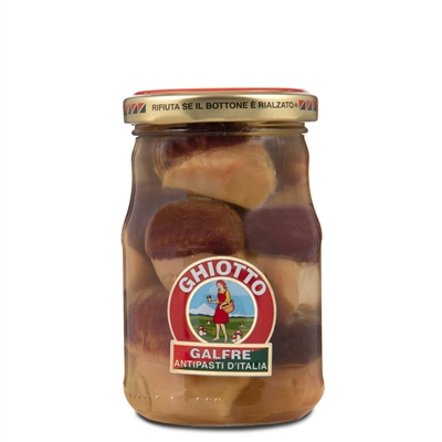 Galfrè Antipasti d'Italia Whole Porcini Mushrooms in Olive Oil - 190 g bottle