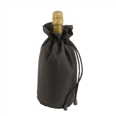 Kühltasche - schwarze Tasche mit Kältemittel und Tunnelzug Gel