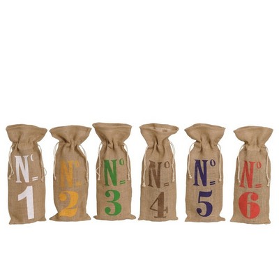 Renoir Jute Blind Tasting Set - Set of 6 numbered natural jute bags