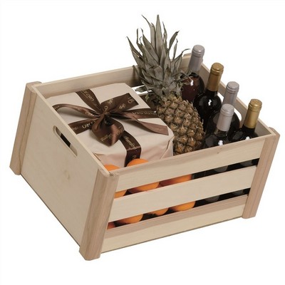 Natur Caja Grande - Caja de madera natural para embalaje de regalo