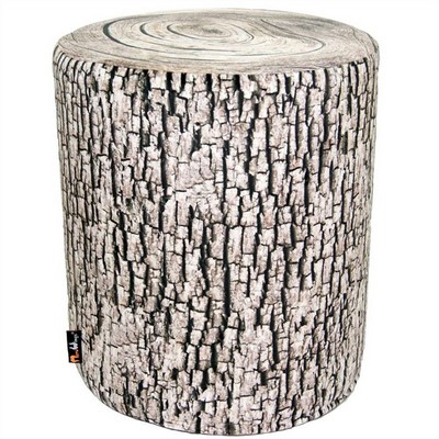 MeroWings Sgabello a forma di Tronco di Frassino per Esterno - 35 x 60 cm - Ash Seat