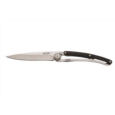 Wood 27g-pocket folding knife with lock and belt clip-Granadilla