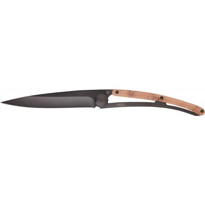 Black 37g-pocket folding knife with lock and belt clip-Juniper