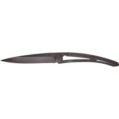 Black 37g-pocket folding knife with lock and belt clip-Granadilla