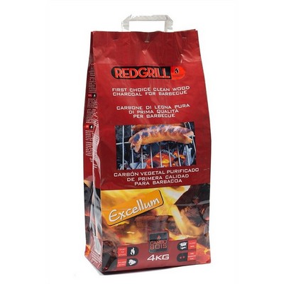 Charcoal for Barbecue Red Grill excellum of Firewood Pure - 4 kg Bag