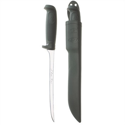 Salmon Basic - Threaded knife with stainless steel blade and rubber handle