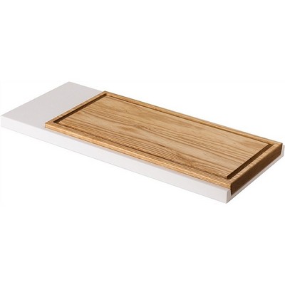 DUE CIGNI – Linea 7x2 – Little Cutting board for roast made of ash wood with base – Made in Italy