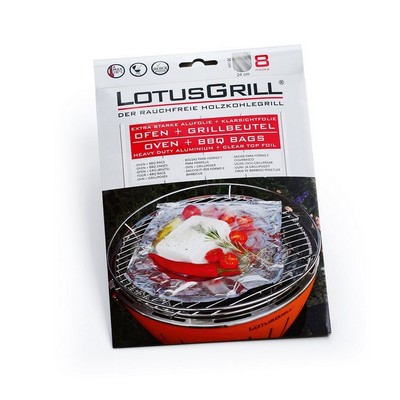 Lotus Grill LG Pack of 8 Bags for Barbecue or Oven