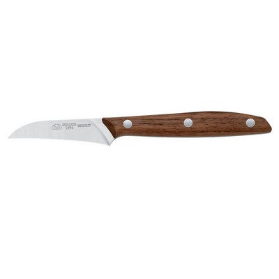 1896 Line - Curved Paring Knife CM 7 -  Stainless Steel 4116 Blade and Walnut Handle