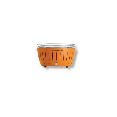 LotusGrill New 2019 Orange Barbecue XL with Batteries and USB Power Cable