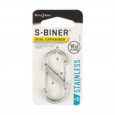 NITE IZE - S-BINER SIZE 2 - STAINLESS