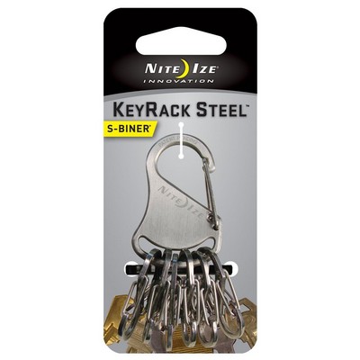 Nite Ize - Key Rack Steel - Cinces S de acero inoxidable