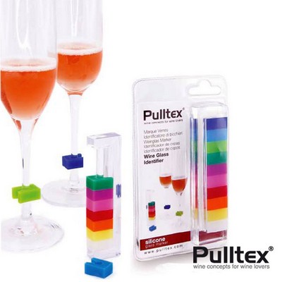 YesEatIs Pulltex - Identificatore di Bicchieri Colorato - Wine Glass Identifier