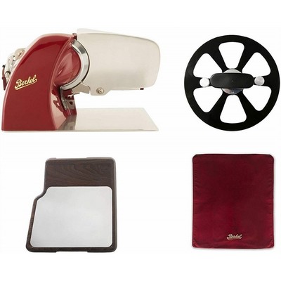 Home Line 250 Red + Slicer Cover Red Size M + Blade Extractor + Cutting Board with Inox Plate