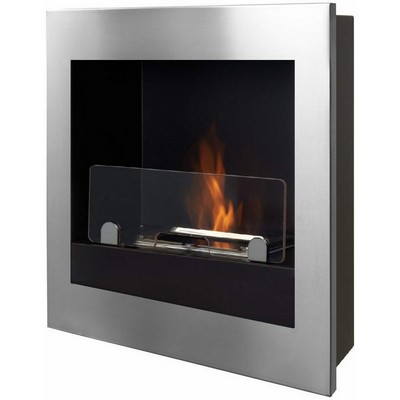 From wall to ceiling BIO-FIREPLACE - Asolo - Steel