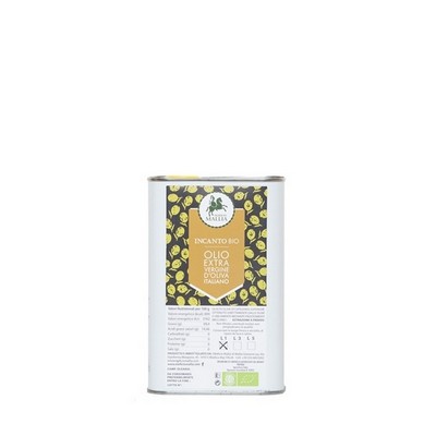 Incanto Bio -Olio Extravergine di Oliva-Lattina da 1 L - Prodotto Artigianale da Olive 100% Italiane
