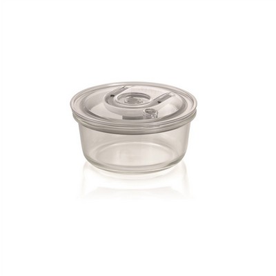 Transparent round container for vacuum packaging 620 ml