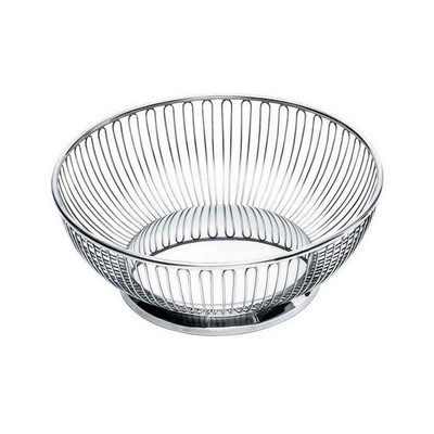 Alessi-Round wire basket in 18/10 stainless steel