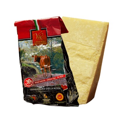 Parmigiano Reggiano Consorzio Vacche Rosse 30 Monate extra alt – Achte Form – 4 kg