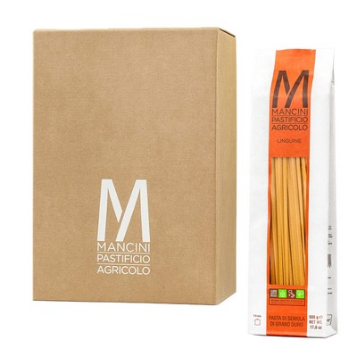 Mancini Pastificio Agricolo - Linha Clássica - Linguine - 12 Embalagens de 500 g