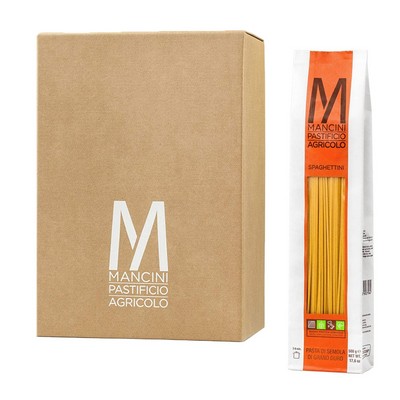 Mancini Pastificio Agricolo linha clássica - espaguete - 12 pacotes de 500 g