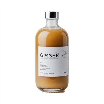Gimber Gimber - Alkoholfreies Getränk von Ingwer, Zitrone und Kräutern - 500 ml