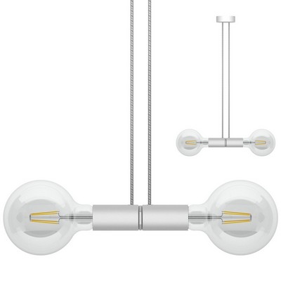 Filotto Filotto - Magnetic Double Pendant Lamp Holder - White