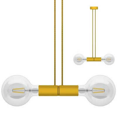 Filotto Filotto - Magnetic Double Pendant Lamp Holder - Yellow