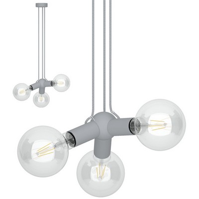 Filotto Filotto - Magnetic Triple Pendant Lamp Holder - Grey