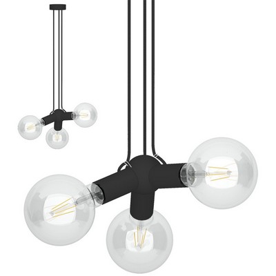 Filotto Filotto - Magnetic Triple Pendant Lamp Holder - Black