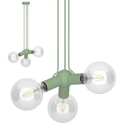 Filotto Filotto - Magnetic Triple Pendant Lamp Holder - Green