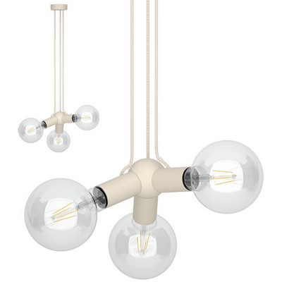 Filotto Filotto - Magnetic Triple Pendant Lamp Holder - Cream