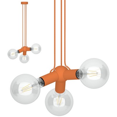 Filotto Filotto - Magnetic Triple Pendant Lamp Holder - Orange
