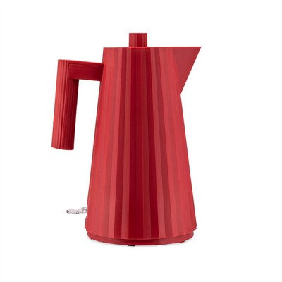 Alessi - plissè - hervidor eléctrico en resina termoplástica - 2400 W - 170 Cl - rojo