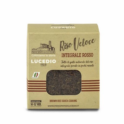 Principato di Lucedio Quick Red Parboiled Rice - 500 g - Packaged in a protective atmosphere in a cardboard box