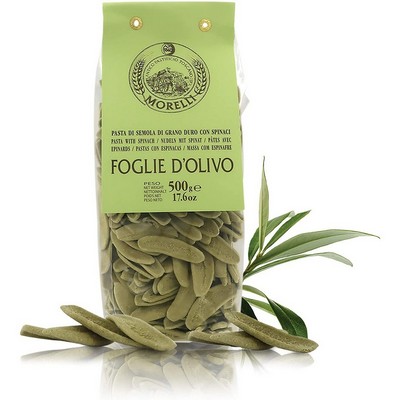 Antico Pastificio Morelli - Flavoured Pasta - Spinach - Olive Leaves - 500 g