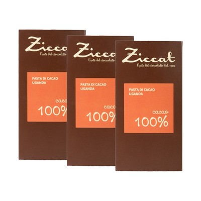 Ziccat - Barras de origen único - Uganda 100% - 3 x 70 g