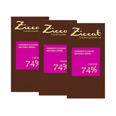 Ziccat - Single Origin Bars - Ecuador 74% - 3 x 70 g