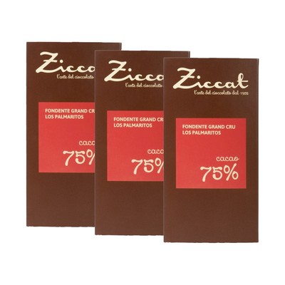 Ziccat - Tavolette Monorigine - Los Palmaritos 75% - 3 x 70 g