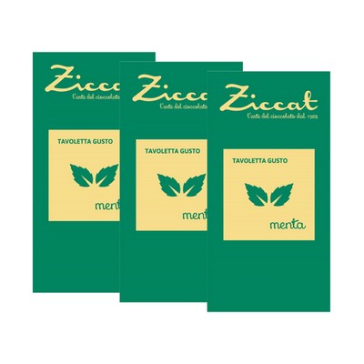 Ziccat - Flavored Bars - Mint - 3 x 100 g