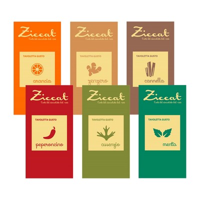 Ziccat comprimidos com sabores mistos - 6 x 100 g