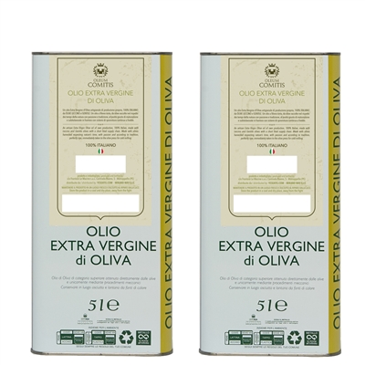 Oleum Comitis Huile d'Olive Extra Vierge 2 bidons de 5 litres